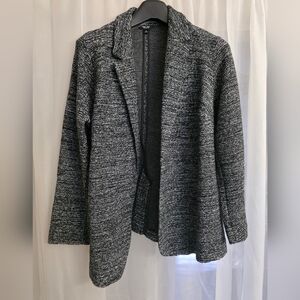 Simply Vera Vera Wang Black and Gray Blazer